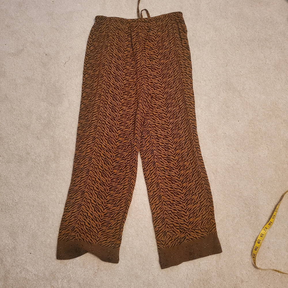 Tiger Stripe Rayon Beach Summer Pants - Picture 2 of 7